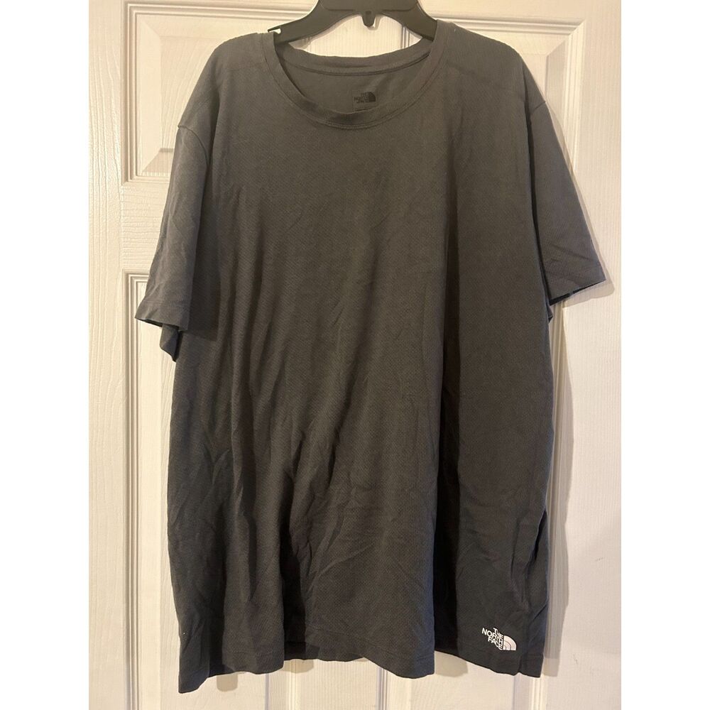 The North Face Mens Short Sleeve Shirt Grey XXL